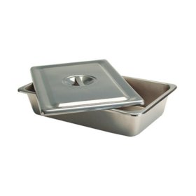 CUBETA CON TAPA EN ACERO INOXIDABLE,