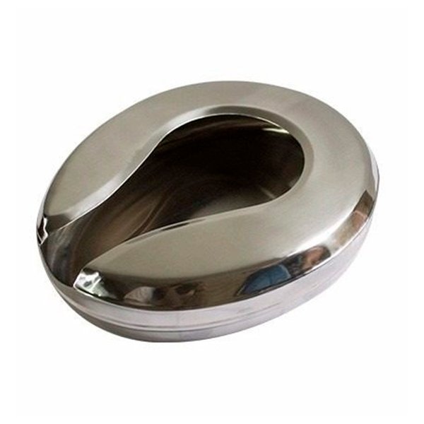 PATO COPROLOGICO, EN ACERO INOXIDABLE