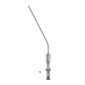 CANULA DE SUCCION DE FRAZIER N?6 ANGULADA 30?, DE 2 MM, LONGITUD DE 12,5 CM