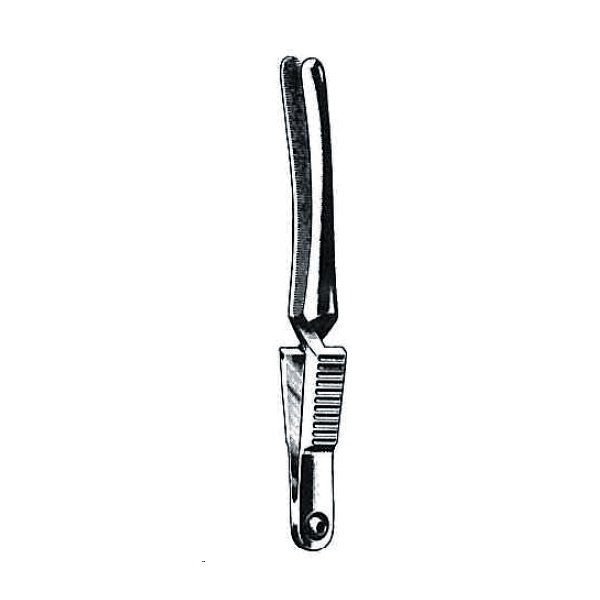 CLAMP VASCULAR SERRA-FINA DE JOHNS-HOPKINS RECTO DE 5.5 CM.