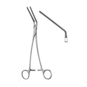 CLAMP VASCULAR DEBAKEY PERIFÉRICO CURVO 26 CM.
