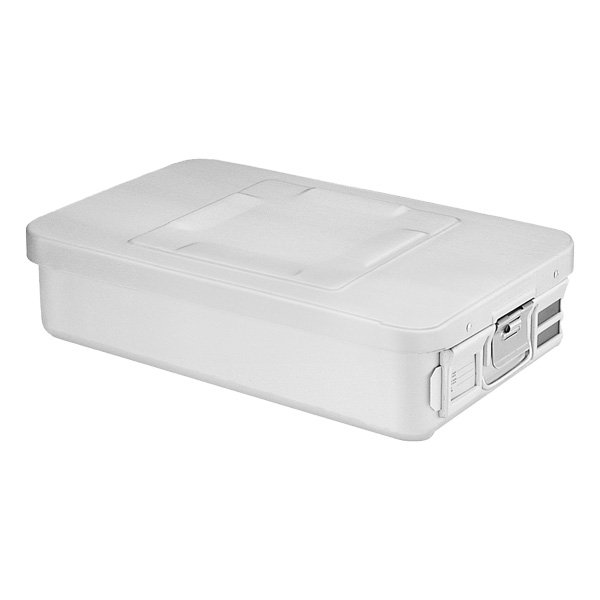CONTENEDOR PARA ESTERILIZAR EN ALUMINIO,