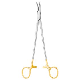 PORTA AGUJAS HEANEY CURVO MANGO DORADO DE 21 CM