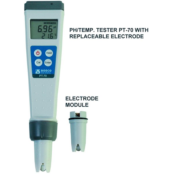 MEDIDOR PORTÁTIL DE PH Y TEMPERATURA PT-70, REF BOE 5190070