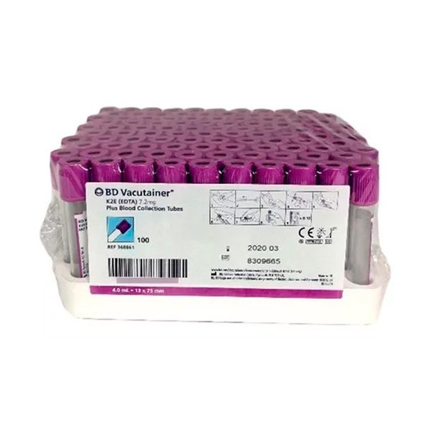 TUBO PLASTICO TAPON LILA REF. 360057/367861