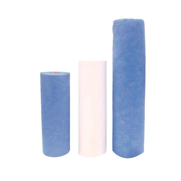 ROLLO DE TELA PARA CAMILLA DE: 0.90X100 m - 25 GRS - AZUL MEDICO